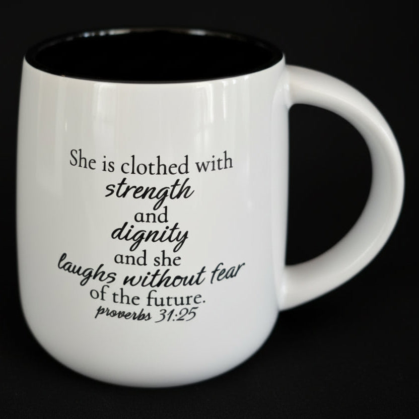 Proverbs 31:25 Coffee Mug