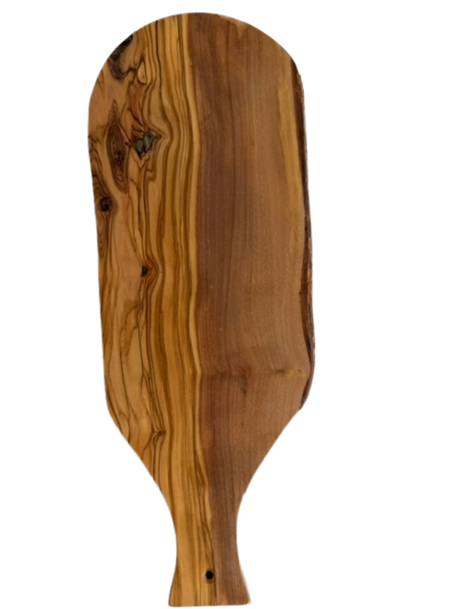 Olive Wood Cutting Board with Handle