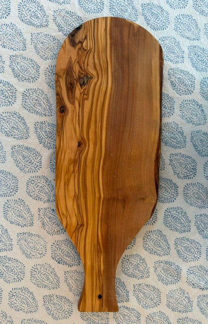 Olive Wood Cutting Board with Handle