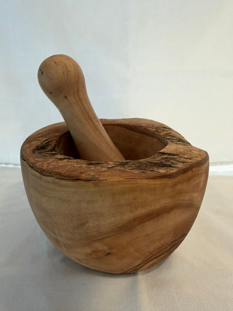 Olive Wood Mortar and Pestle