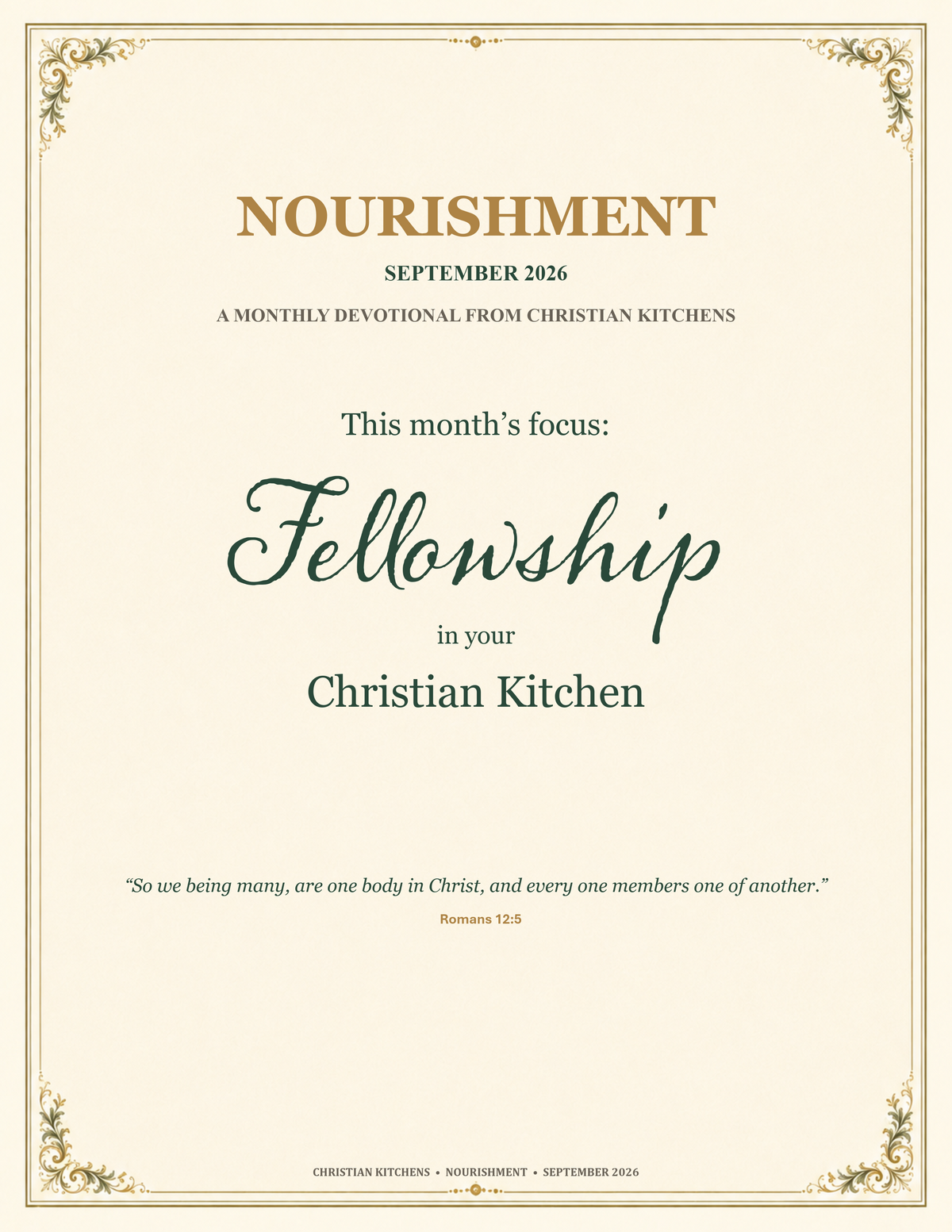 Monthly Devotional